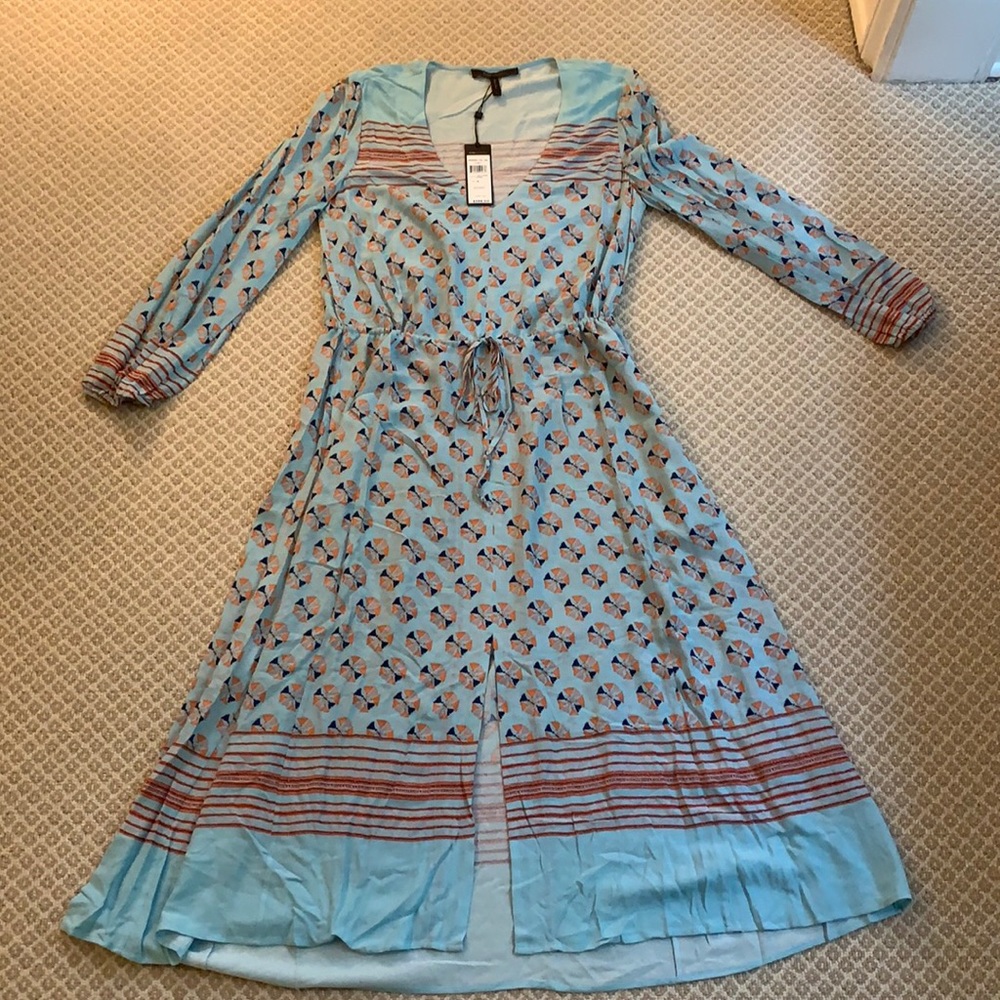 BCBG Max Azria Blue Pattern Dress